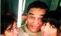 Kamal and his daughters in the US for Sabaash Naidu