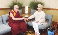 Lady Gaga meets the Dalai Lama