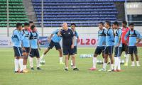 India outclass Cambodia in football friendly