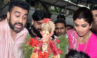 PIX: Shilpa Shetty-Raj Kundra's Ganpati visarjan