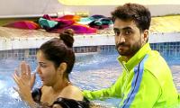 Bigg Boss 14: Rubina falls into the pool!