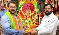 Salman Visits Eknath Shinde's Home For Ganpati Darshan