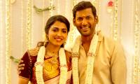 Actors Vishal-Sai Dhanshika Engaged