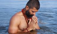 Vijay Deverakonda At Maha Kumbh Mela