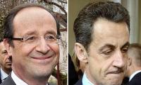 Sarkozy trails, Hollande frontrunner for French presidency