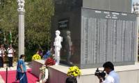 Swaraj honours martyred Indian soldiers at IPKF memorial