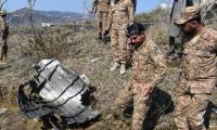 Wreckage of downed Pak F-16 seen in PoK