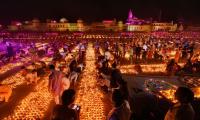 PHOTOS: Ayodhya lit-up with 5 lakh diyas on Diwali eve