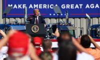 Trumps terms Biden's acceptance speech 'just words'