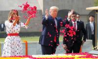 Trump, Melania pay homage to Gandhi at Rajghat