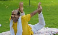 From Prez to Kejriwal... Netas mark Yoga Day at home