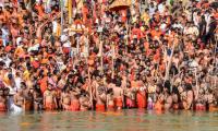 PIX: What Covid? Thousands gather at Kumbh mela