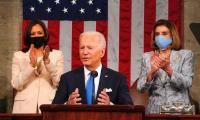 Kamala Harris, Pelosi make history at Biden speech