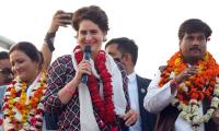 Priyanka takes on SP, BJP over 'central poll issues'