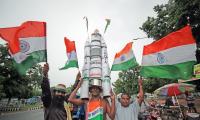 India erupts in celebrations on Chandrayaan-3's feat 