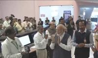 Modi reaches ISRO, meets Chandrayaan-3 scientists