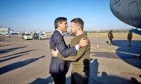 Sunak Welcomes Zelenskyy With A Hug