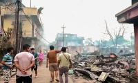 Manipur min's house torched after 9 killed in attack