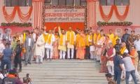 UP cabinet meet in Ayodhya: Yogi, mins visit Ram temple