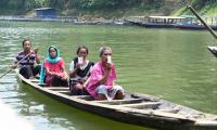 Voters Arrive Via Boat To Cast Votes