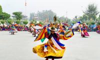 Buddhist Lamas Perform Black Hat Dance