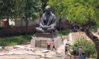 Gandhi, Ambedkar statues removed from Parl complex