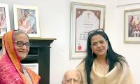 Sheikh Hasina Meets Advani, Sonia