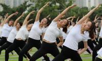 How Yoga Day was celebrated in China