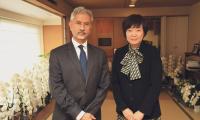 Jaishankar hands over letter from Modi to Abe's wife