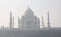 The Taj Covered By Smog