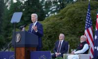 China testing us, Biden caught saying on hot mic