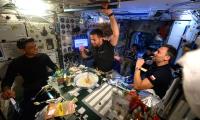 PIX: Shuks parties on space station ahead of homecoming 