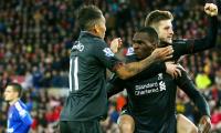 EPL PHOTOS: Benteke lifts Liverpool; Sunderland slump continues