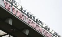 Charlton honoured as Old Trafford stand is named after him