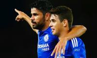 Chelsea's Oscar denies training ground bust-up with Costa