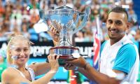 Tennis 'bad boy' Kyrgios helps Australia to win Hopman Cup