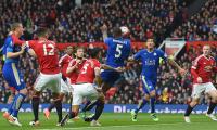 EPL PIX: Leicester draw at United; Ayew teaches Liverpool a lesson