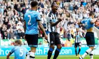 EPL PIX: Newcastle stun Spurs; Giroud hat-trick lifts Arsenal