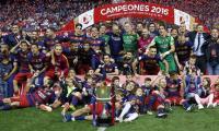 King's Cup PIX: Barca complete double with win over Sevilla