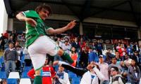 Chilean footballer does a Cantona, kicks spectator after match