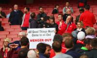 The Professor thanks fans even as days at Arsenal looked numbered