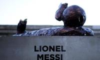 PHOTOS: Messi's statue hacked down again