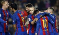 La Liga: Messi penalty rescues Barcelona