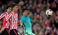 Barcelona lose first leg of cup tie in fiery Bilbao affair