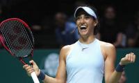 WTA Finals: Garcia stuns Wozniacki to advance, Halep out