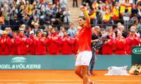 Davis Cup: Record-setter Nadal draws Spain level against Germany