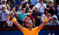 Nadal thrashes Goffin to set up Barca final with teenager Tsitsipas