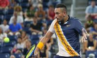 Weary Kyrgios puts heat on officials after first round win