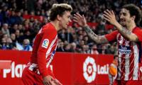 Football Briefs: Griezmann treble keeps Atletico on Barca's heels