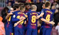 La Liga: Messi, Suarez and Paulinho on target in routine Barca win